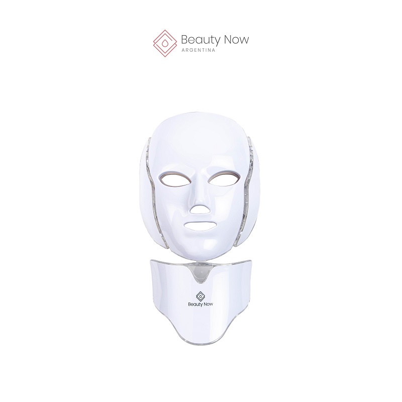 Máscara Led de 7 Color con Cuello y Microcorrientes