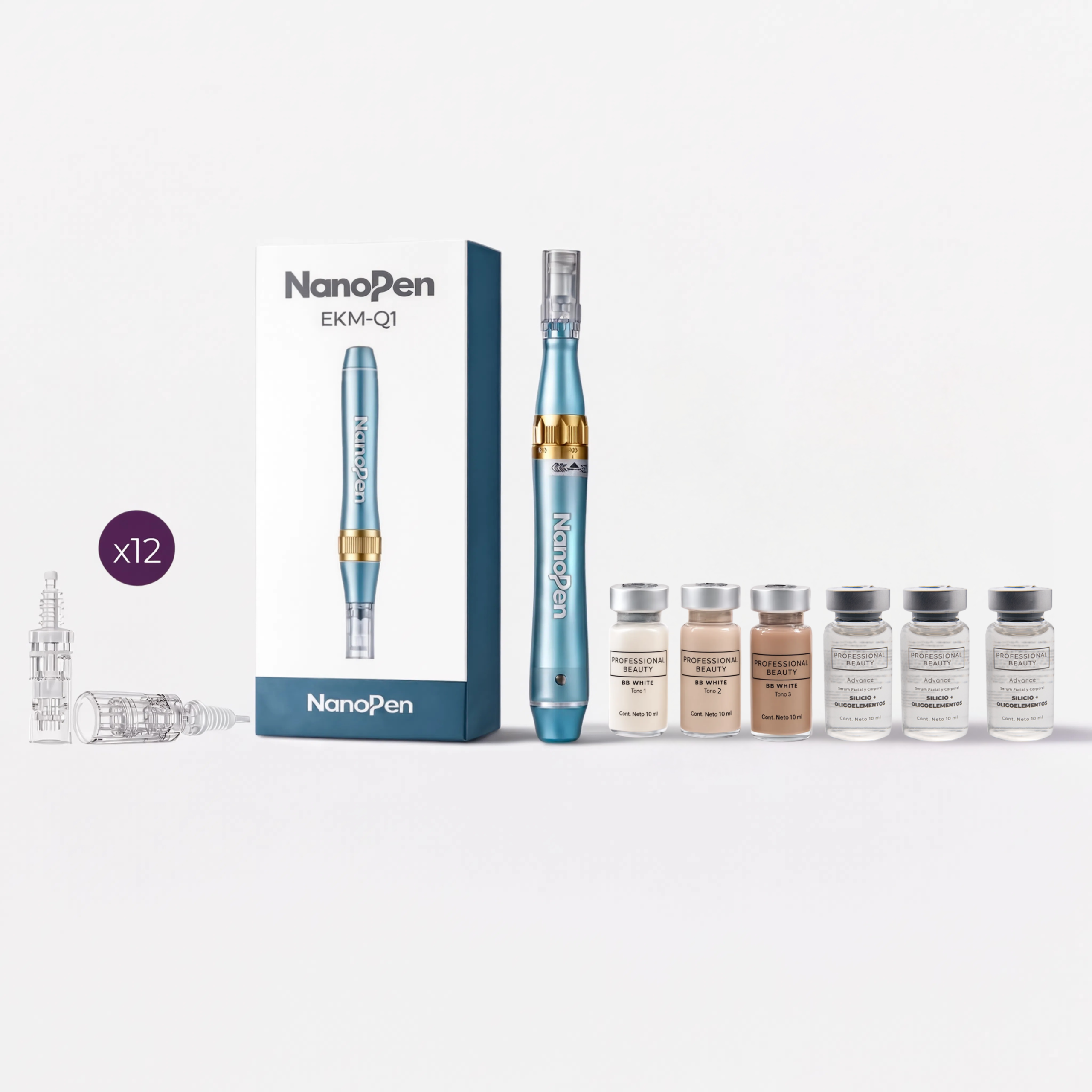 Editar imagen borrar pigmentos (10) Kit Dermapen Nanopen – Camuflaje de Estrías y Cicatrices - Imagen 1