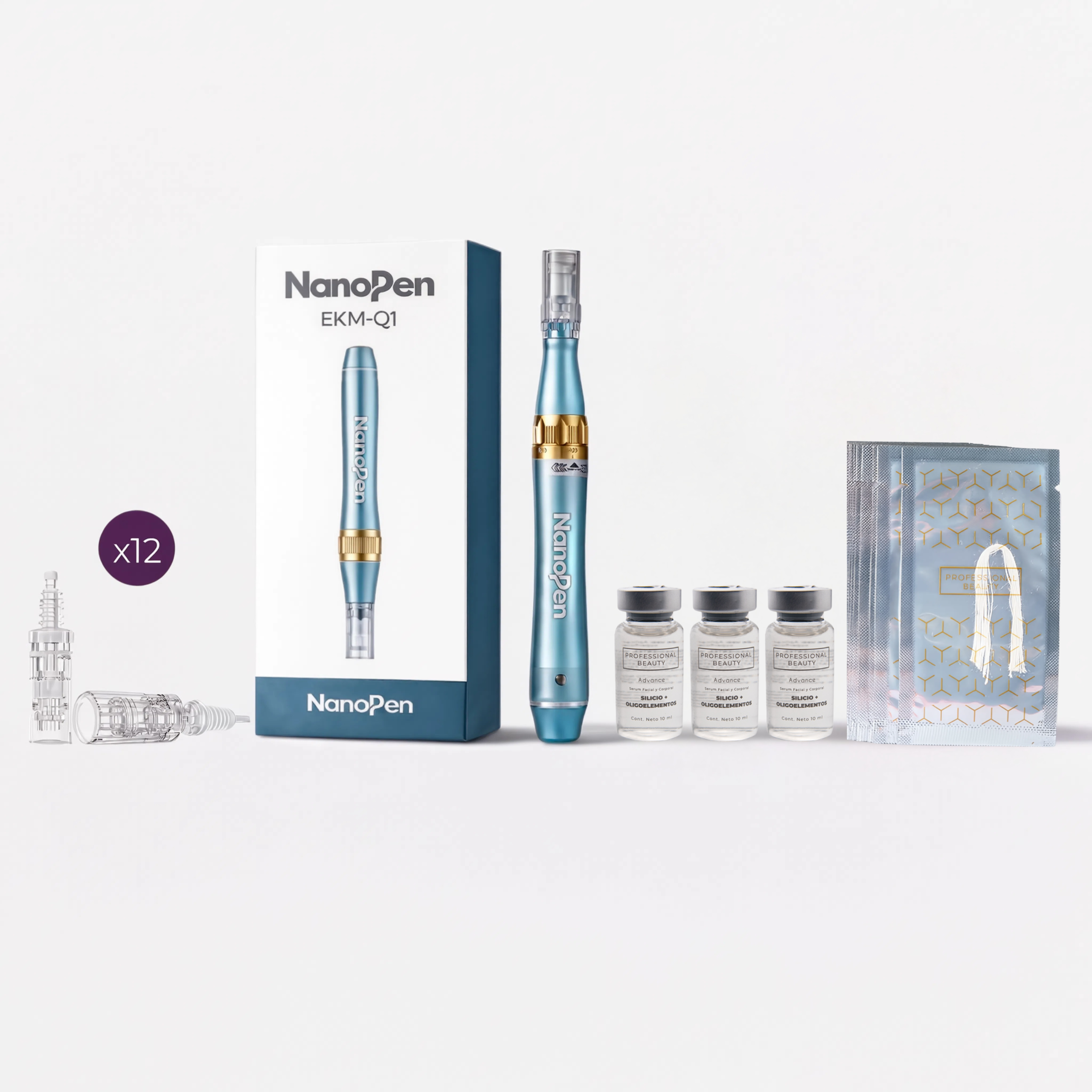 Editar imagen borrar pigmentos (11) Kit Dermapen Nanopen Hilos Tensores Cosmetológicos - Efecto Lifting - Imagen 1