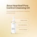 ANUA Heartleaf Pore Control Cleansing Oil — Aceite Limpiador 200 ml - Imagen 2